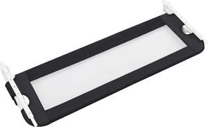 vidaXL Barierka do łóżeczka dziecięcego, szara, 120x42 cm, poliester 4