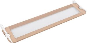vidaXL Barierka do łóżeczka dziecięcego, taupe, 180x42 cm, poliester 4