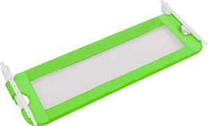 vidaXL Barierka do łóżeczka dziecięcego, zielona, 120x42 cm, poliester 4