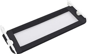 vidaXL Barierka do łóżeczka dziecięcego, szara, 102x42 cm, poliester 4