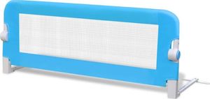 vidaXL Barierka ochronna do łóżka, 102 x 42 cm, niebieska 2