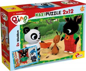 Lisciani Puzzle Maxi 2x12 elementów Bing Przyjaciele 1