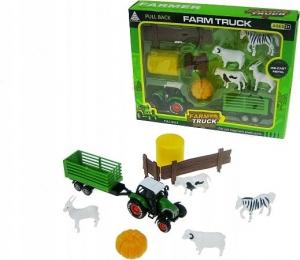 Hipo Zestaw farma z traktorem 10 części w pudełku 1
