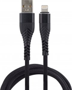 Kabel USB Libox USB-A - Lightning 1 m Czarny (BX8677) 1