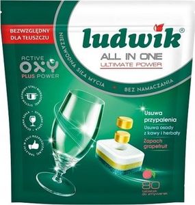 Ludwik Tabletki do zmywarek LUDWIK All In One Grapefruit 80 szt. Doypack 1