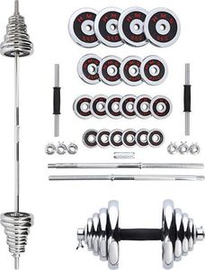HMS Zestaw dwóch sztangielek z wymiennym obciążeniem 2x25 KG (STC50) 2