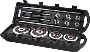 HMS Zestaw dwóch sztangielek z wymiennym obciążeniem 2x25 KG (STC50) 4