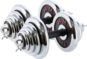 HMS Zestaw dwóch sztangielek z wymiennym obciążeniem 2x25 KG (STC50) 6