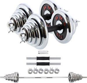 HMS Zestaw dwóch sztangielek z wymiennym obciążeniem 2x25 KG (STC50) 10
