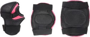 Ako Sport PO02 CZARNO-RÓŻOWE ROZ. L ZESTAW OCHRANIACZY (kol-łok-nadg) AKO SPORT 3
