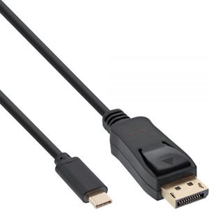 Kabel USB InLine USB-C - DisplayPort 1 m Czarny (64121) 1