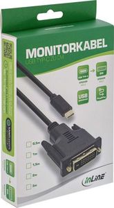 Kabel USB InLine USB-C - DVI-D 2 m Czarny (64132) 2