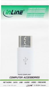 Adapter USB InLine microUSB - USB Biały  (33303I) 3