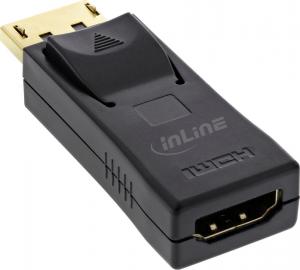 Adapter AV InLine DisplayPort - HDMI czarny (17198L) 2