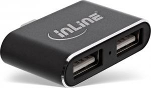 HUB USB InLine 2x USB-A 2.0 (33291S) 1