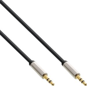 Kabel InLine Jack 3.5mm - Jack 3.5mm 1m srebrny (S-99211) 1