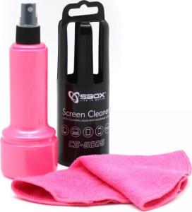 Sbox Zestaw czyszczący płyn + ściereczka do ekranów różowy (CS-5005P) 2