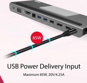 Stacja/replikator Unitek uHUB 11+ USB-C (D1022A) 7