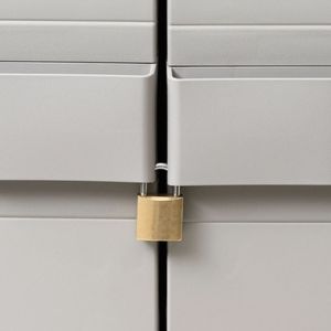 Szafa ogrodowa vidaXL z 4 półkami 97x38x171 cm czarno-szara 43701 5