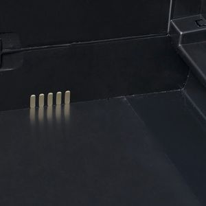 Szafa ogrodowa vidaXL z 4 półkami 97x38x171 cm czarno-szara 43701 7