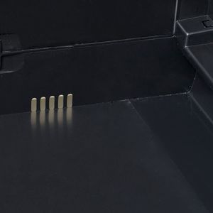 Szafa ogrodowa vidaXL z 2 półkami 97x38x87 czarno-szara 43705 5