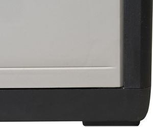 Szafa ogrodowa vidaXL z 2 półkami 97x38x87 czarno-szara 43705 8