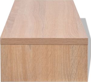 vidaXL Podstawka pod monitor z płyty wiórowej  60x23.5x12 cm beżowa (243660) 4