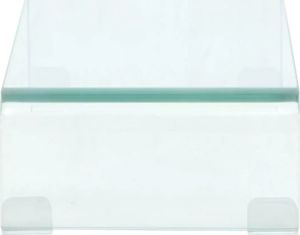 vidaXL Podstawka pod monitor / telewizor szklana przeźroczysta (244126) 3