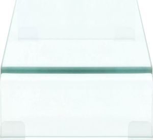 vidaXL Podstawka pod monitor / telewizor szklana przeźroczysta (244127) 3