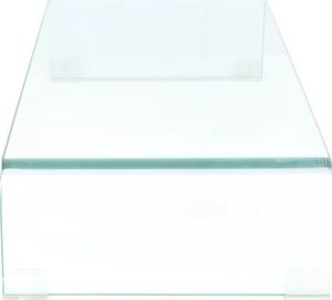 vidaXL Podstawka pod monitor / telewizor szklana przeźroczysty (244128) 3