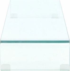 vidaXL Podstawka pod monitor / telewizor szklana przeźroczysta (244130) 3