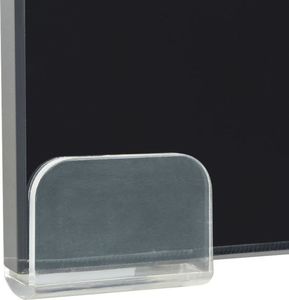 vidaXL Podstawka pod monitor / telewizor szklana czarna (244135) 4