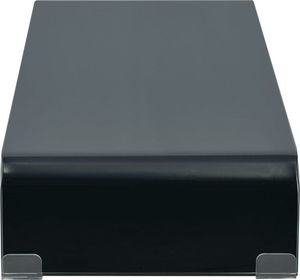 vidaXL Podstawka pod monitor / telewizor szklana czarna (244136) 3