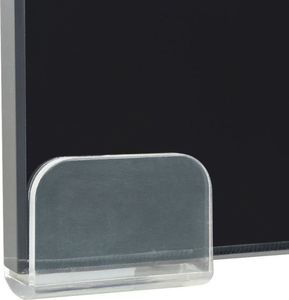 vidaXL Podstawka pod monitor / telewizor szklana czarna (244137) 4