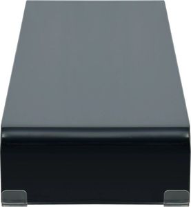 vidaXL Podstawka pod monitor / telewizor szklana czarna (244139) 3