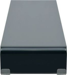 vidaXL Podstawka pod monitor / telewizor szklana czarna (244141) 3