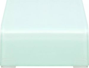 vidaXL Podstawka pod monitor / telewizor szklana biała (244142) 3