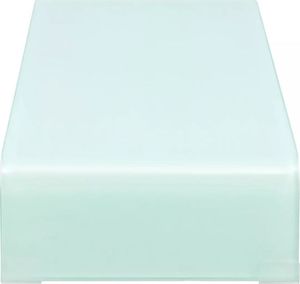 vidaXL Podstawka pod monitor / telewizor szklana biała (244144) 3