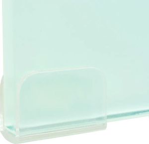 vidaXL Podstawka pod monitor / telewizor szklana biała (244147) 3