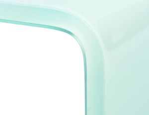 vidaXL Podstawka pod monitor / telewizor szklana biała (244147) 4