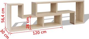 vidaXL Szafki pod TV w kształcie L dębowe 2 szt. 7