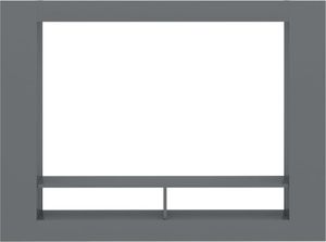 vidaXL Szafka TV, wysoki połysk, szara, 152x22x113 cm, płyta wiórowa 4