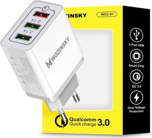 Ładowarka Wozinsky WWC-01 3x USB-A 3 A (WWC-01) 5