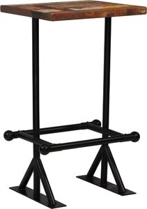 vidaXL 3-częściowy zestaw mebli barowych, drewno z odzysku, kolorowy 4