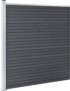 vidaXL Ogrodzenie ogrodowe, WPC, 180x186 cm, szare 3