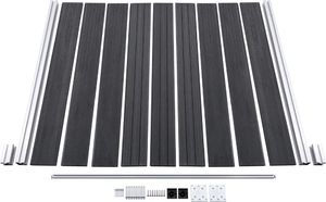 vidaXL Ogrodzenie ogrodowe, WPC, 180x186 cm, szare 8