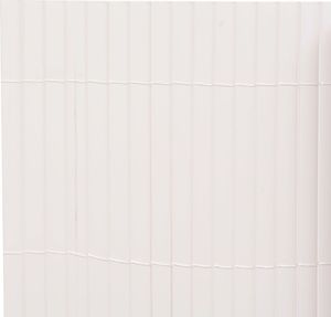 vidaXL Ogrodzenie dwustronne, 90x500 cm, białe 3
