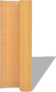 vidaXL Dwustronne ogrodzenie ogrodowe, PVC, 90x300 cm, żółte 2