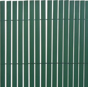 vidaXL Dwustronne ogrodzenie ogrodowe, PVC, 90x300 cm, zielone 3