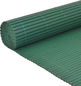 vidaXL Dwustronne ogrodzenie ogrodowe, PVC, 90x300 cm, zielone 4
